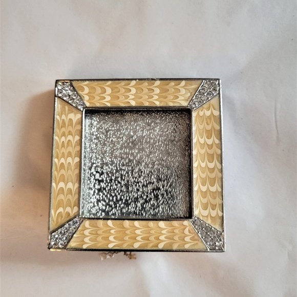 Firm Price❤️NWT! Jay Strongwater Yellow/Crystal & Enamel Mini Frame - Picture 1 of 2